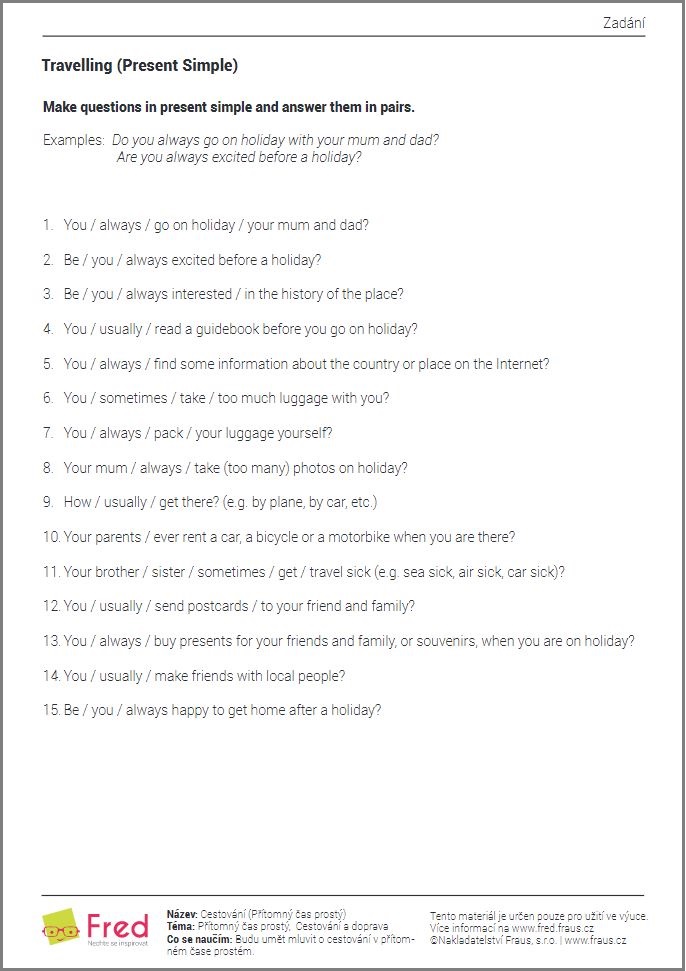 Odlehčete poslední hodiny angličtiny a pomalu se s žáky  Odlehčete poslední hodiny angličtiny a pomalu se s žáky