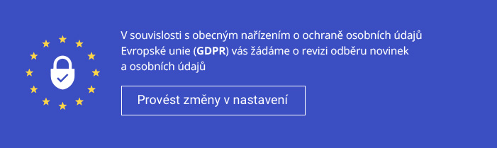 GDPR – informační banner